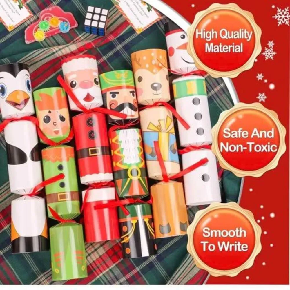 12 Pack Christmas No-Snap Party Table Favors, Christmas Party Supplies